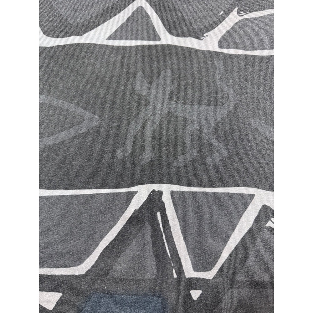 Quiksilver Abstract Geometric Print Crewneck Sweatshirt M Gray Washed Tribal - Picture 3 of 8